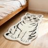 Orange Cat Rug Home Cartoon Bedroom Rug Bedside Blanket Living Room Sofa Carpet Anti Slip Pet Cat Plush Mat Home Decoration Gift