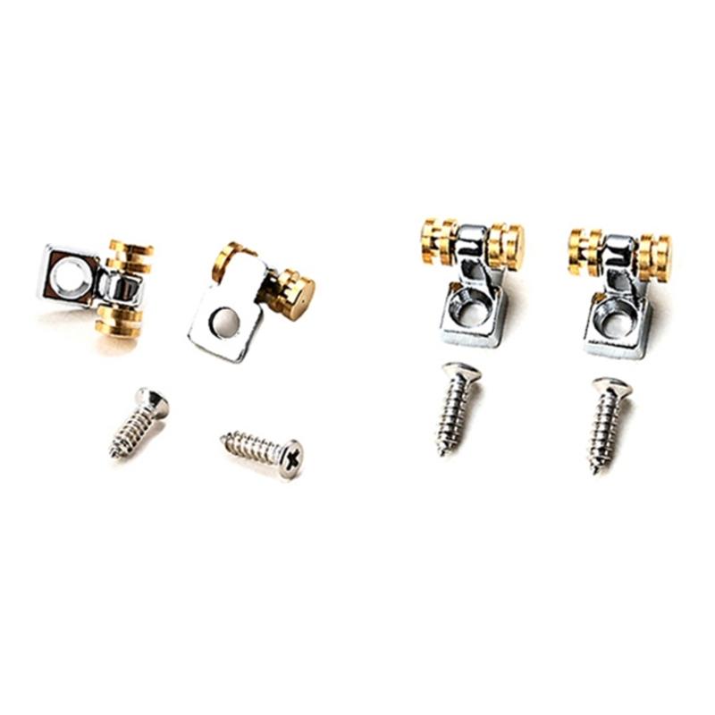 2 Pcs Guitars Roller String Trees Durable Standard Guitar String Guide Retainer with Screws Electric Guitar Accessories