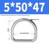 304 Stainless Steel D-Shaped Semi-Circular Buckle for Clothing, Luggage, Hat, DIY Accessories.