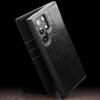 Qialino Genuine Leather Phone Case For Samsung S24 S23 S22 S25+ Plus Ultra Business Style Fashion Luxury With Card Slots Cover