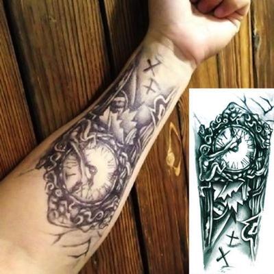 Sexy Körper Temporäre Tattoo Aufkleber Große Armaufkleber Abnehmbar Wasserdicht