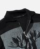 VASTIC Digital Print Half Zip Knit_Black