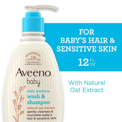 Aveeno Baby Wash and Shampoo - 12.0 Oz.