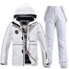 Men's and Women's Winter Ski Suit: Snowboard Jacket and Pants Set, Warm and Thickened for Outdoor Snow Sports.