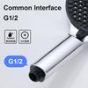High Pressure 5 Modes Shower Head 14Cm Large Panel Rainfall Showerhead Self-Cleaning Silicone Nozzle Bathroom Accessory