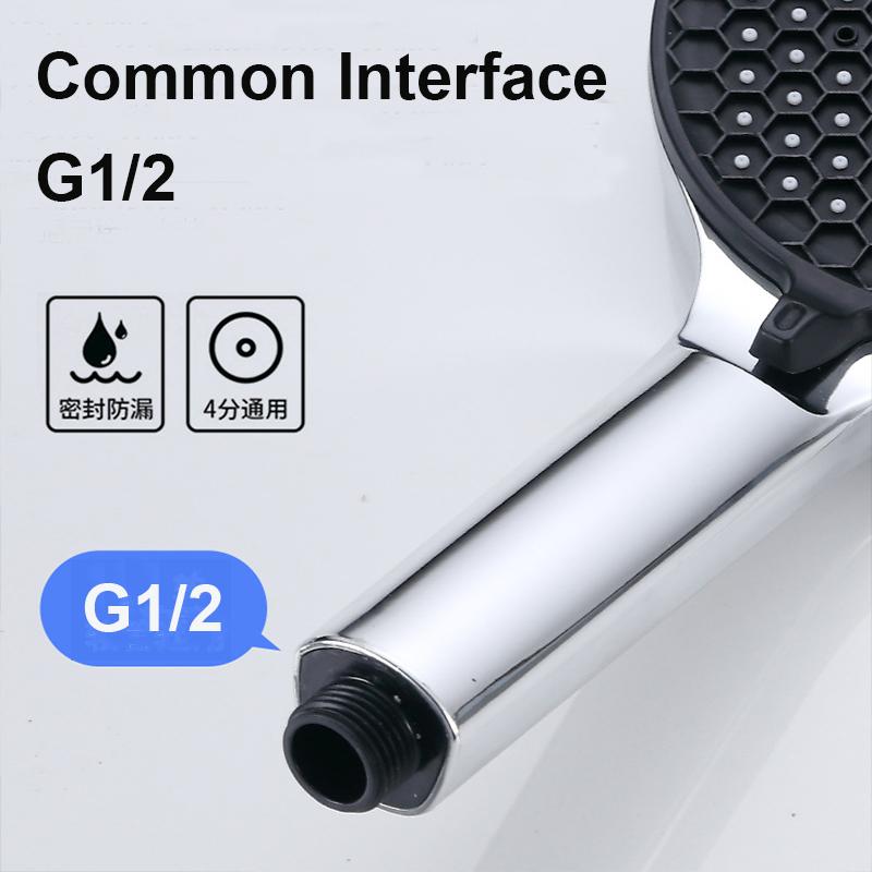 High Pressure 5 Modes Shower Head 14Cm Large Panel Rainfall Showerhead Self-Cleaning Silicone Nozzle Bathroom Accessory