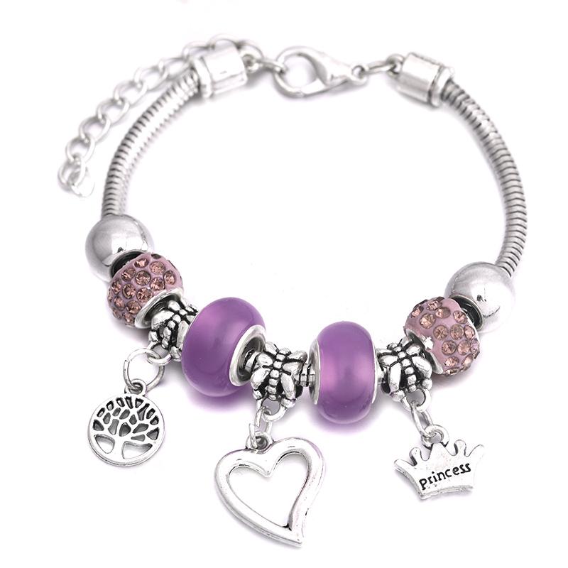 Fashion Glamour Bangle Jewelry 6 Colors Metal Lobster Buckle Snake Chain Beaded Bangles For Women Summer Bracelet Romantic Gift