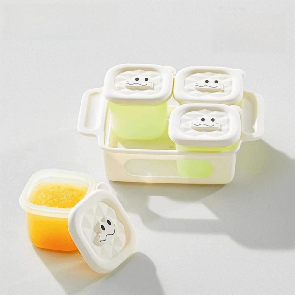 Square Shape Silicone Ice Cube Mold Heat Resistance Food Storage Container  Fruit Storage