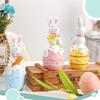 Ins Niedliches Kaninchen Auferstehungsei Harz-Ornament Oster-Atmosphäre Dekoration Hausparty Geschenk Kinder-Neujahrsgeschenk