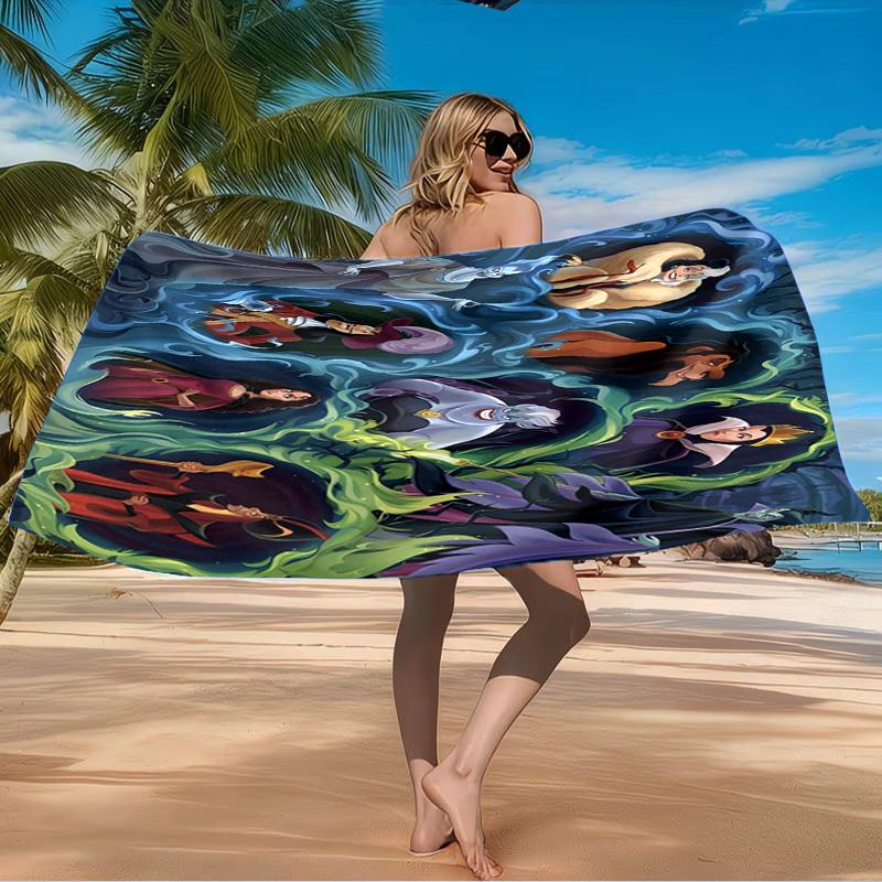 Evil Queens Collage  Beach Towel Microfiber Beach Towel, Lightweight and Quick-Dry, for Summer Travel, Swimming Pool Fan Birthday Gift
