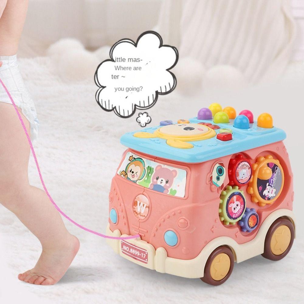 Early Learning Multifunctional Stacking Bus Educational Musical Bus  Preschool
