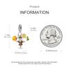 Authentic Charm Bead Charms copper Plated Pumpkin Sunflower Scarecrow Pendants Compatible With Bracelets Ideal For Women Jewellery Making Gifts