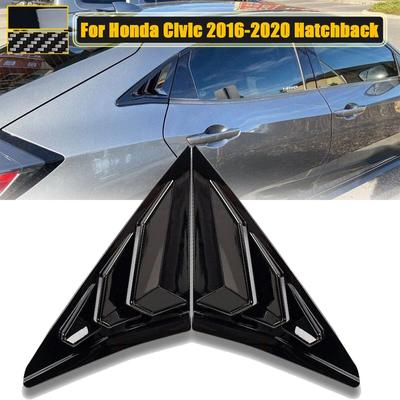 Pro Honda Civic 10. generace 2016- Hatchback Zadní okenní lamely Boční větrací otvory Sluneční clony Kryt Obložení Autopříslušenství