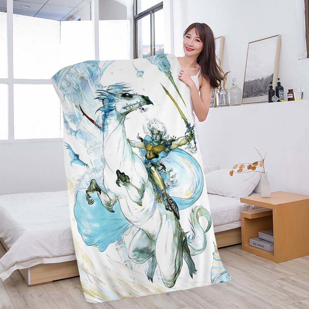 Y-Yoshitaka Amano Art Anime Beach Swimming Towel Soft Absorbent Washcloth Children's Gifts for Kids Travel Camping Gym