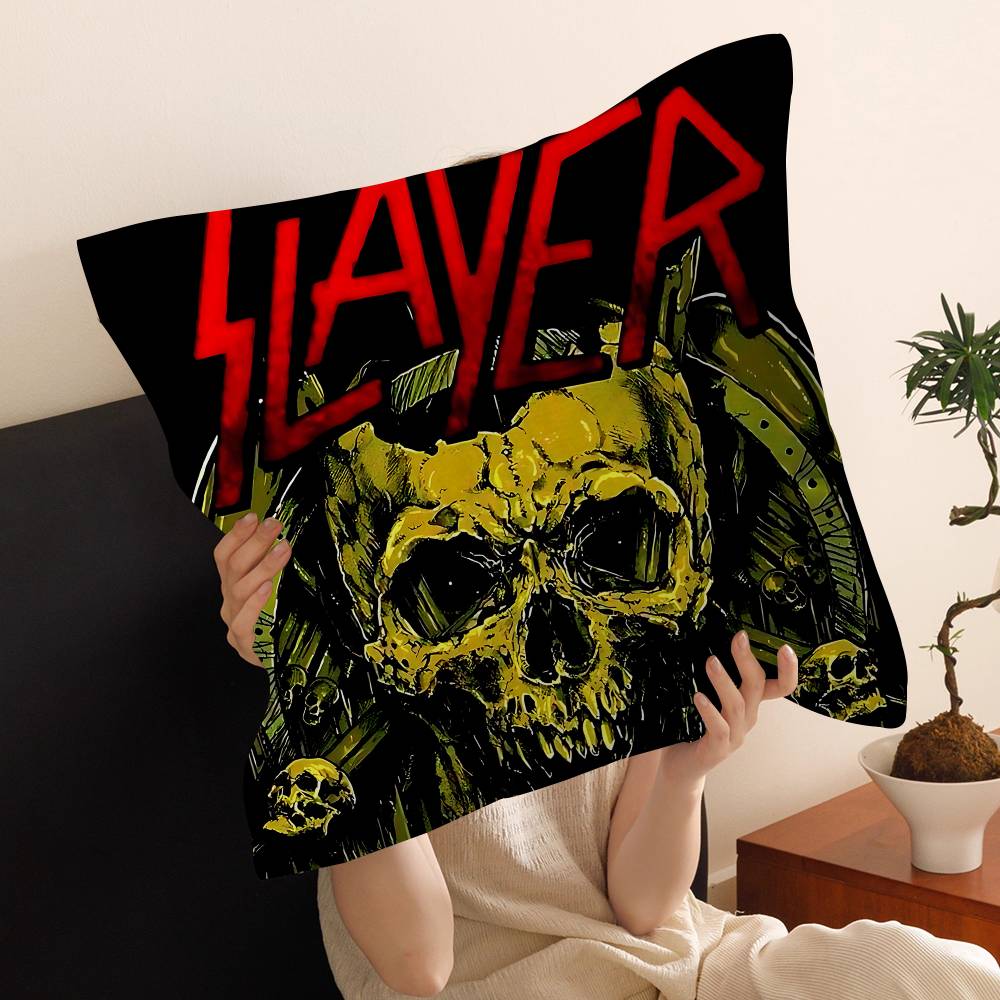 Heavy Metal Rock Band SSlayer Cushion Cover Pillow Cover Decor Pillowcase Printed Cushion Case For Couch