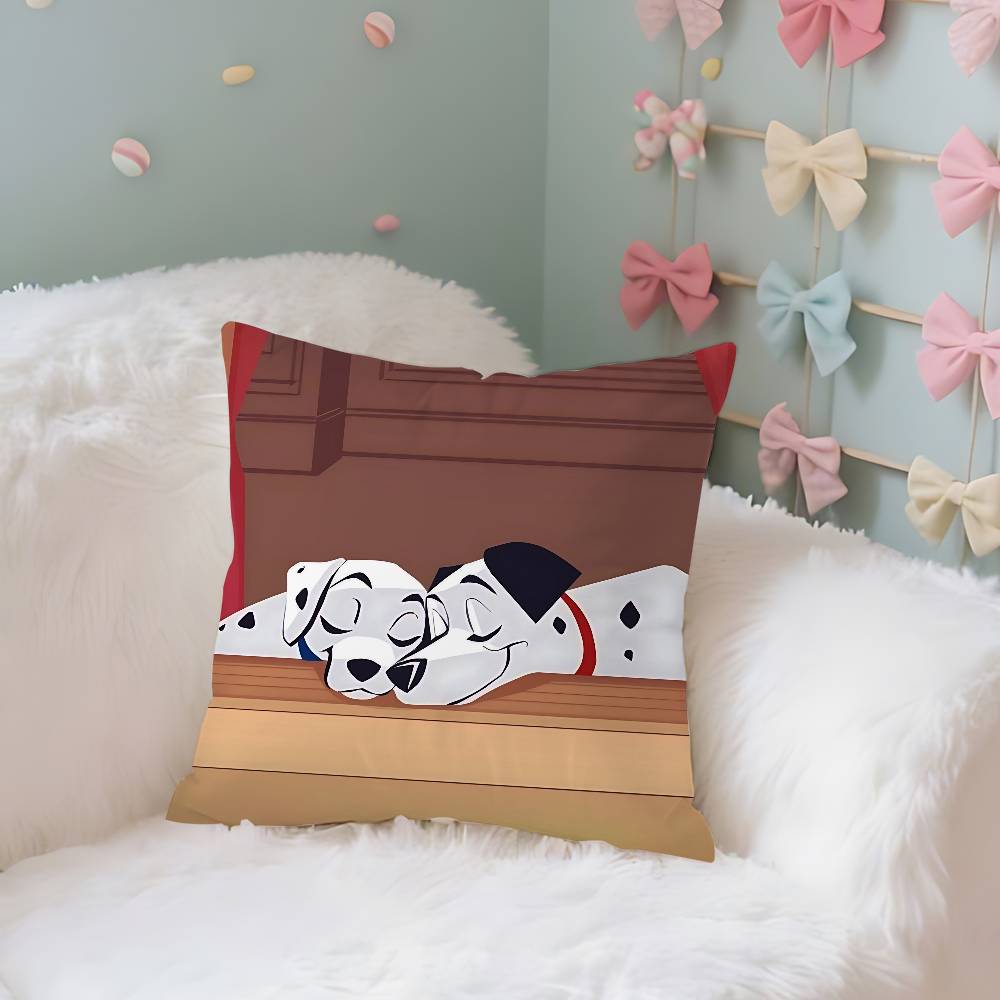 Classic Cartoon101DdalmatiansS Cute Throw Pillow Covers Pattern Cushion Cover Suitable For Sofa Bedroom Car Pillow Cover