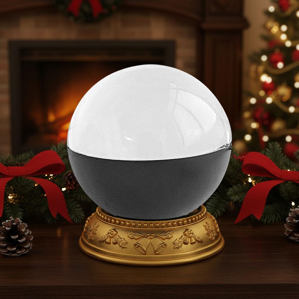 2.7In Ultrasound Crystal Ball Video Player Rechargeable 3D Memory Orb Spherical Video Screen DIY Gift for Anniversary Birthday