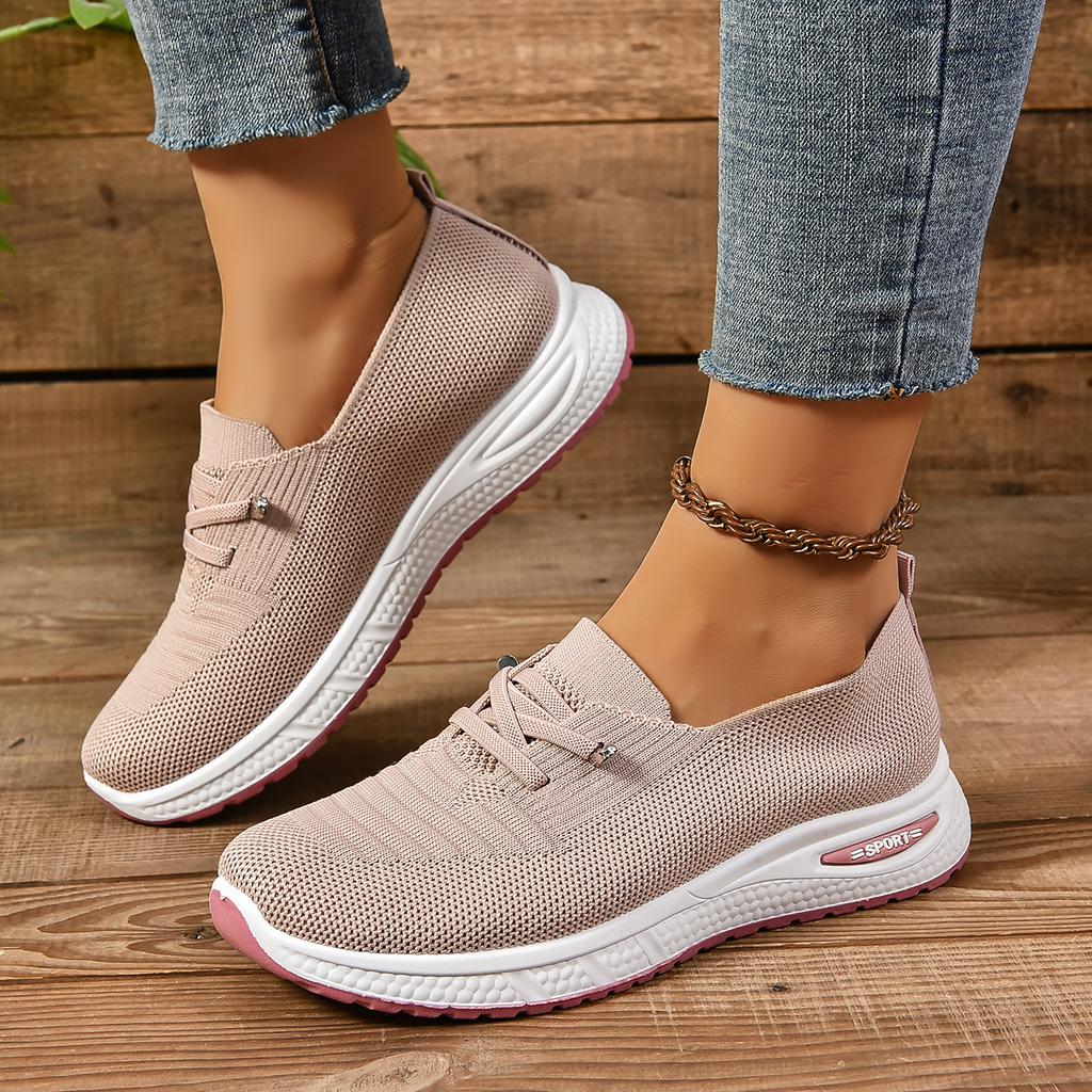 Fashionable Mesh Breathable Sexy Sports Shoes Spring and Autumn New Round Toe Thick Sole Comfortable Casual Women's Shoes