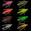 10Pcs Alien Soft Lure 63mm 2.5g Floating Silicone Shrimp Soft Bait Texas Ned Rig Jig Wobblers Floating Crayfish For Bass Fishing