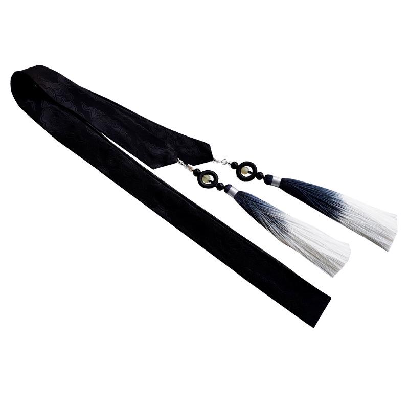Xia Gu & Meng Gu Style Gradient Tassel Hairband - Hanfu Costume Forehead Accessory for Men & Women