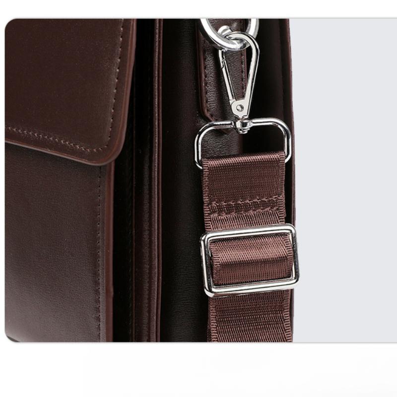 Heren Computer Draagbare Wachtwoordvergrendeling Tas met Meerdere Vakken Waterdicht Grote Capaciteit Geavanceerde Slijtvaste Crossbody Aktetas