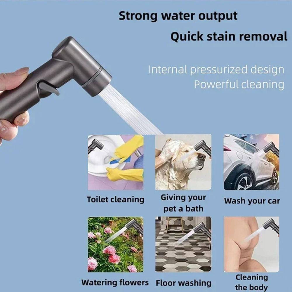 High Pressure Handheld Bidet Sprayer Flexible Hose Women Washer Sprinklers  Baby