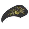 Battipenna per Chitarra PVC Protettivo Decorativo Autoadesivo Piastra Antigraffio per Chitarra Acustica Modello Oro