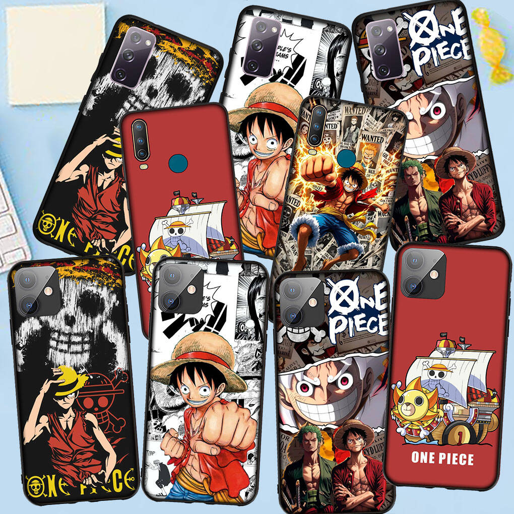 Phone Case for iPhone 17 15 16 Plus Redmi Note 14 12 11 13 Pro Max Huawei P30 P20 Lite Y9 OPPO A60 A80 A54 Cartoon Roronoa Zoro One Luffy Pieces Cover