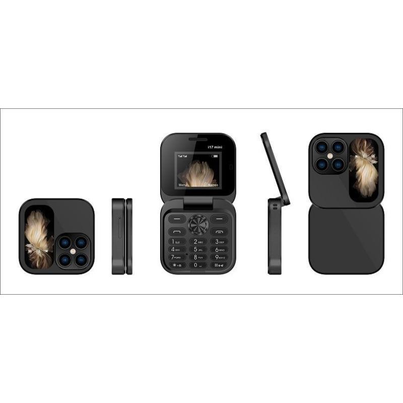 i17pro hot-selling flip phone folding dual card dual standby button mini spare machine