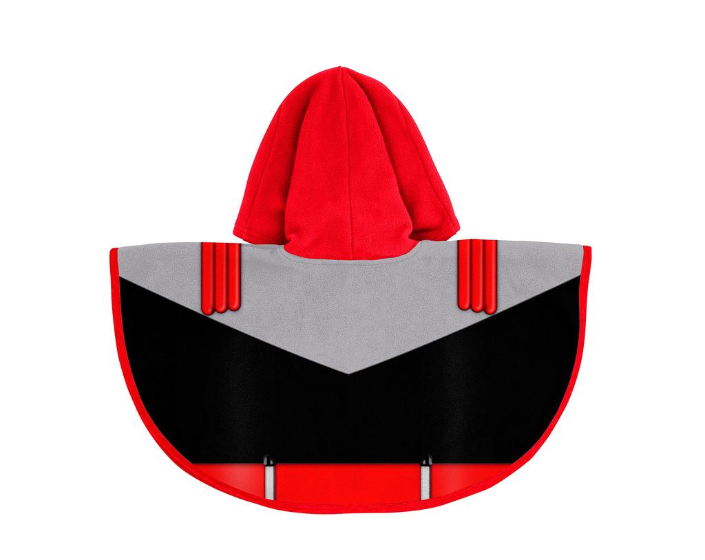 Uchuu Sentai Kyuranger Shishi Red Transformation Cape Costume Accessory for Boys