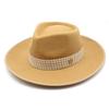 Hat Winter Hemming M Top Hat Men'S And Women'S Big Brim British Fan Wool Gentleman'S Hat