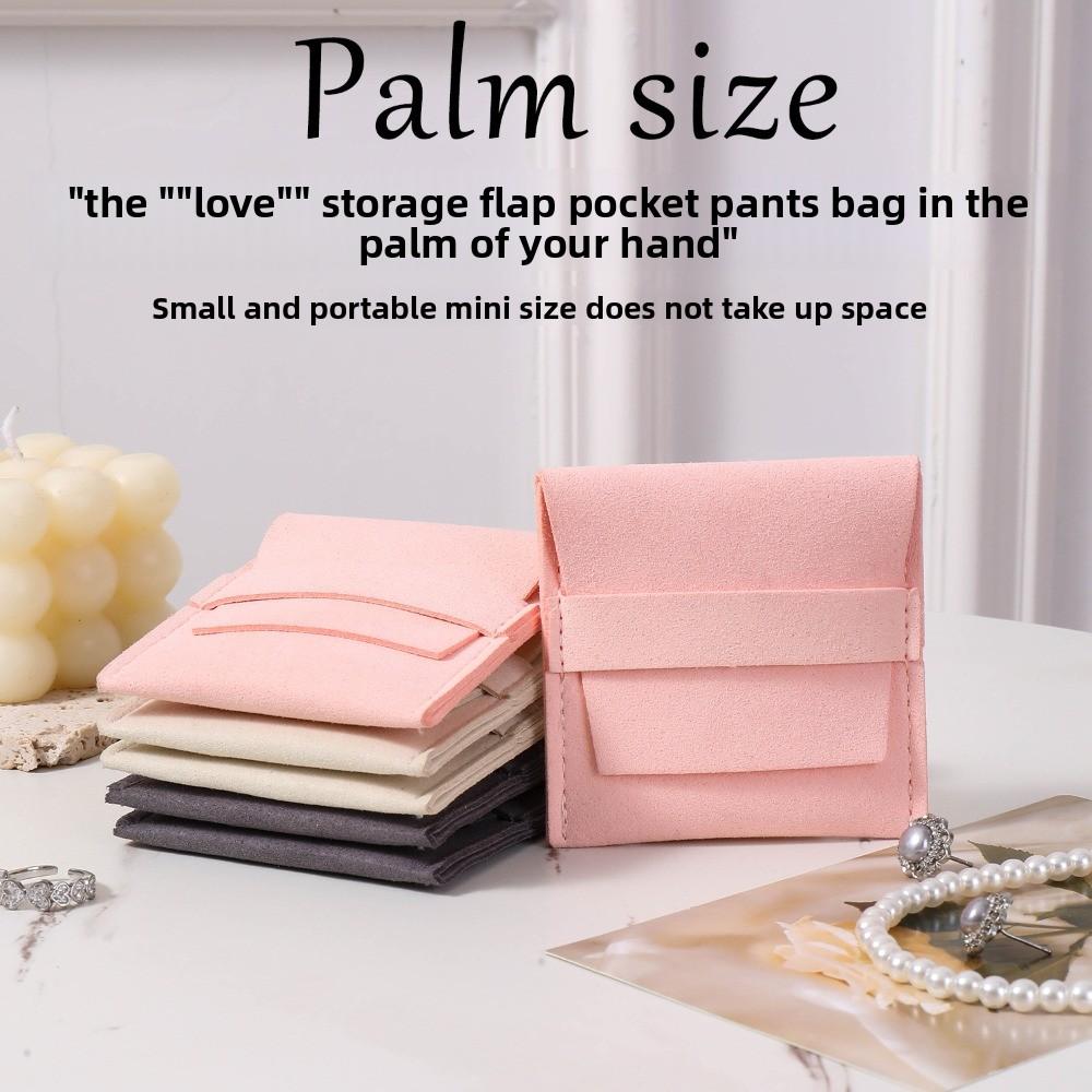 Foldable Necklace Ring Packing Bag Small Earrings Organizer Mini Jewelry Display Bag  Women