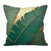 1Pc Pillow Cover With Leaf Pattern, Contemporary Style Soft Polyester Pillow Cover, Suitable For Sofas, Bedrooms, Outdoor,