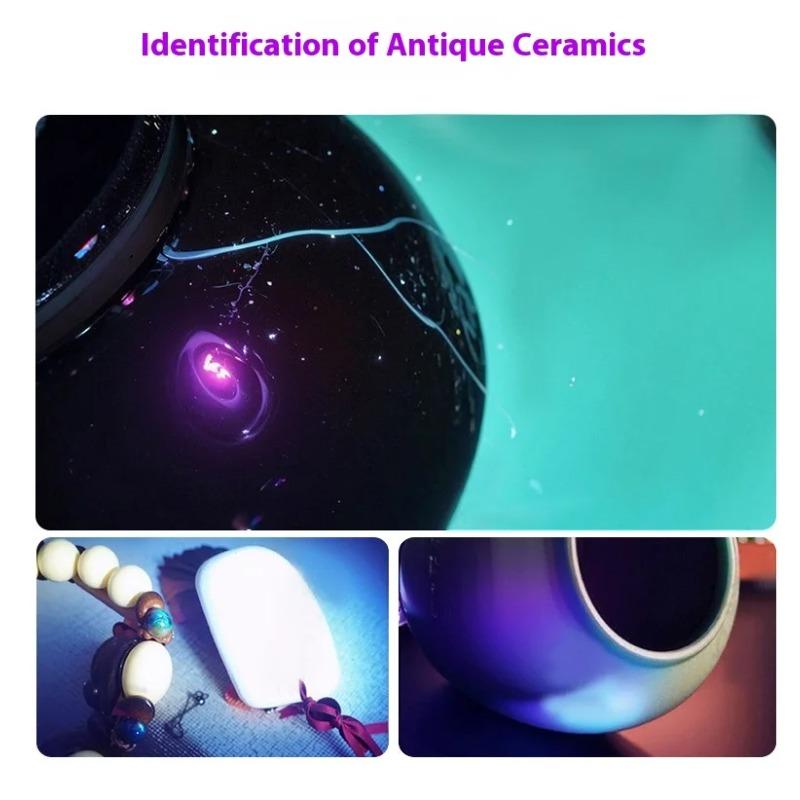 365/395nm UV Taschenlampe Wiederaufladbare Mini Violette Taschenlampe Tragbare Ultraviolette Katze Tinea Geld Erz Marker Inspektions-Taschenlampen