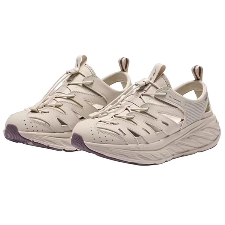 Hongxing Erke Qingxi Trendy Comfortable Versatile Non-Slip Quick-Dry Wear-Resistant Breathable Creek Shoes Women shoes Floating-Rock-Gray 52125202401