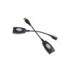 Usb Extension Ethernet Rj45 Cat5E/6 Cable Lan Adapter Extender Over Repeater Set