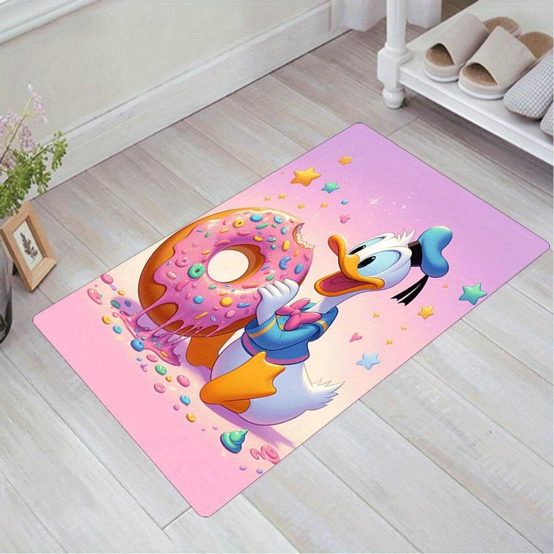 

1pc Donald Duck Pattern Area Rug Soft Flannel Floor Mat for Living Room,Office,Bedroom and Carpet,Sofa Coffee Table Floor Mat 60cm by 90cm