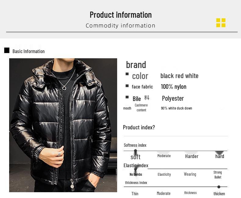 Stilvolle Daunenjacke mit Kapuze für Damen und Herren - Warme Wintermode Oberbekleidung