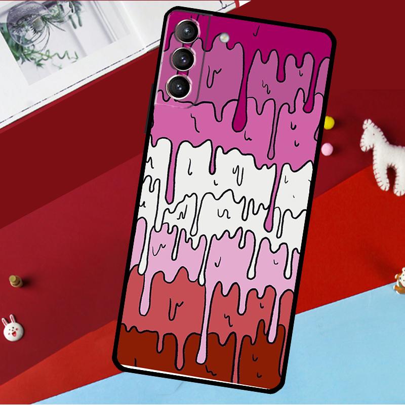 Pastel Kawaii Melting LGBTQ Design Funda For Samsung Galaxy S26 S25 S24 S21 S22 S20 Ultra S9 S10 Plus S23 FE S25 FE Phone Case