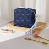 Delicate Canvas Makeup Bag Charming Vintage Travel Cosmetic Pouch Portable Pillow Shape Fabric Storage Organizer Travel