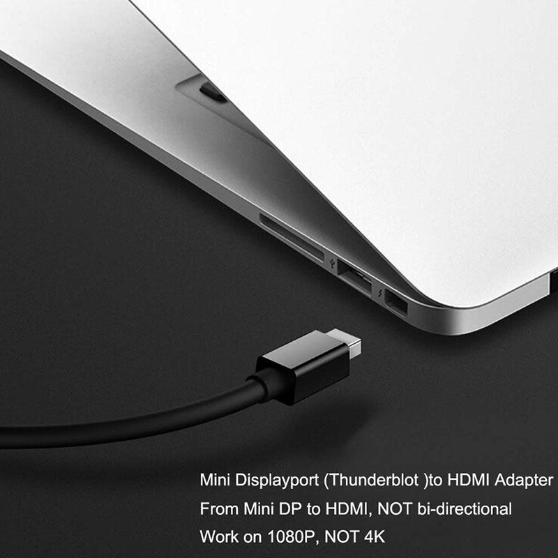 Mini DP To HDMI-compatible Adapter Cable for Apple Macbook Pro Air Notebook DisplayPort Display Port DP To HDMI-compatible Converter for Thinkpad