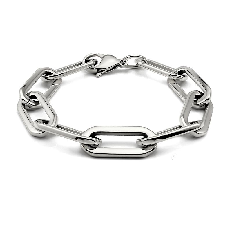 

Gold Color Big Carabiner Lock Clasp Bracelet for Women Handmade Statement Necklace Set Chain Link Charm Femme Jewelry