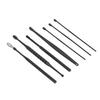 5 Set Ear Pick Earwax Removal Tool Kit 7pcs Ear Cleansing Tool Stainless Steel Portable Ear Wax Cleaning Kit Tool Set Black