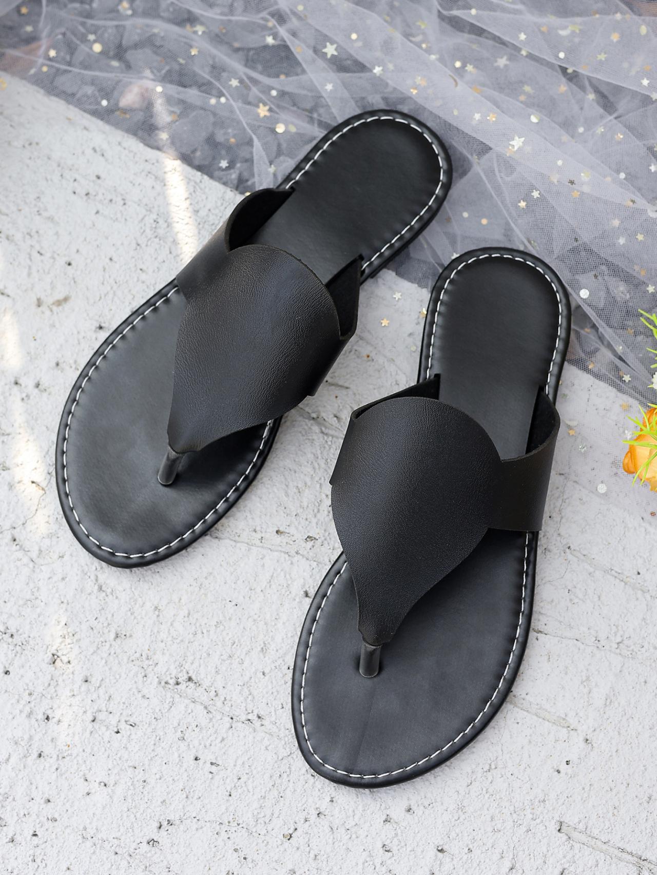 

новые брюки-стринги женские тапочки с открытым носком повседневные сандалии женские шлепанцы плоская мягкая подошва женская обувь 43