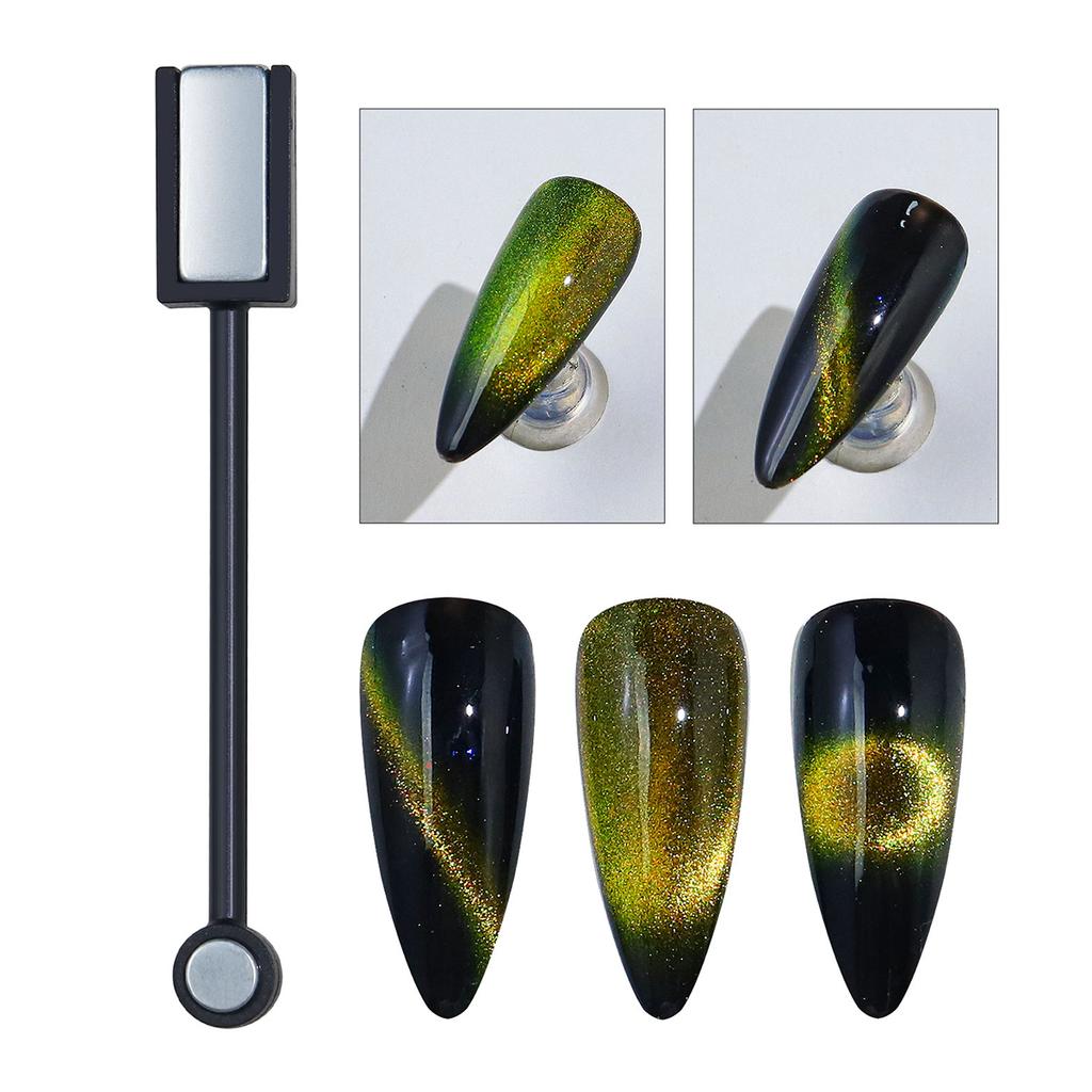 10Pcs Nail Art Magnetic Stick Wand Pen Set for 3D Cat Eye Gel Painting Nails Art Magnet Wand UV Gel Polish Magic Manicure Tools