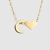 St. Delan DIY 3D Heart Necklace: Personalized Non-Fading Clavicle Chain