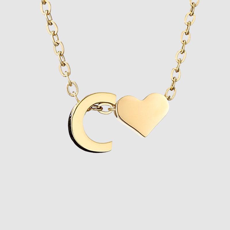 St. Delan DIY 3D Heart Necklace: Personalized Non-Fading Clavicle Chain