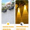 2/4pcs Solar Wall Washing Lamp Waterproof Outdoor LED Wall Light Courtyard Lamp Decorative Balcony Garden Decorative Lights