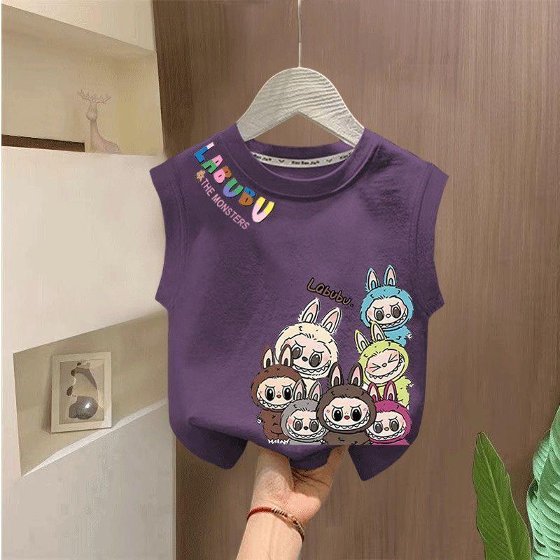 

Детская летняя футболка для мальчиков и девочек, милые майки-топы 150