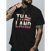 THALAND New Summer Men'S Short-Sleeve T-Shirt, a Trendy Top for The Season Featuring Prints, Ideal As a Base Layer. This Casual Round-Neck Shirt